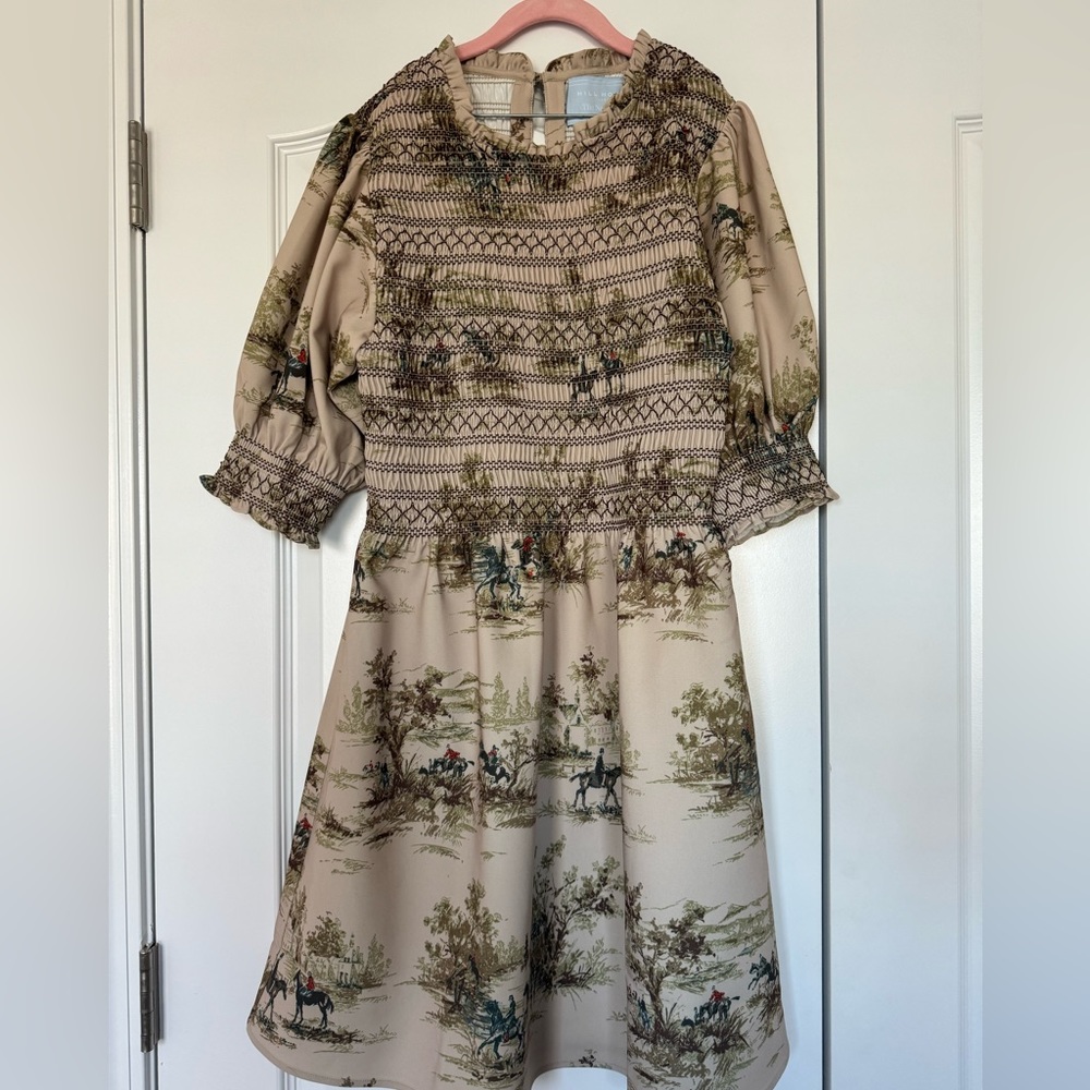 Hill House Home Vivi Nap Dress in Equestrian Toile